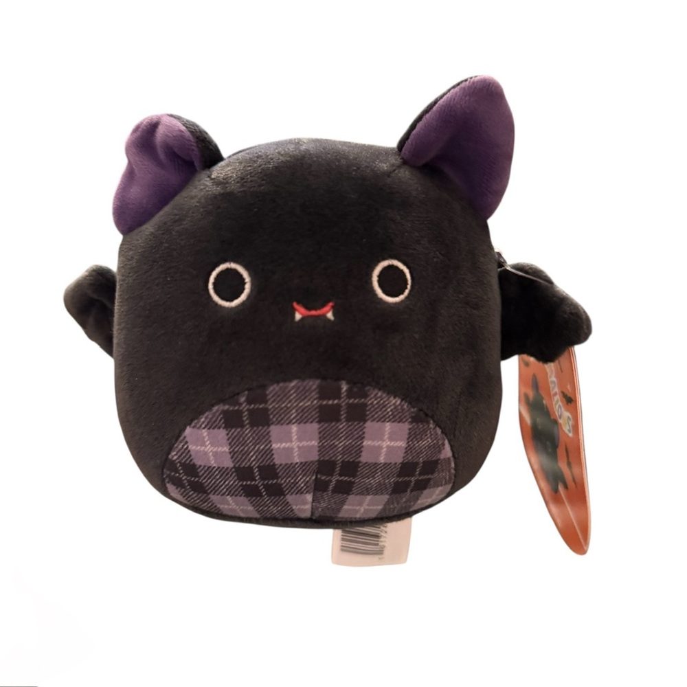 Squishmallows Black and Purple Bat Plush